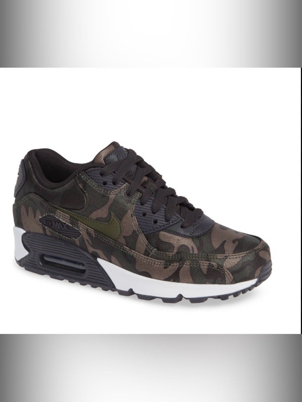 Nike women’s Air Max 90 CSE 

SIZE 7.5  Oil grey/cargo khaki- white

With box
